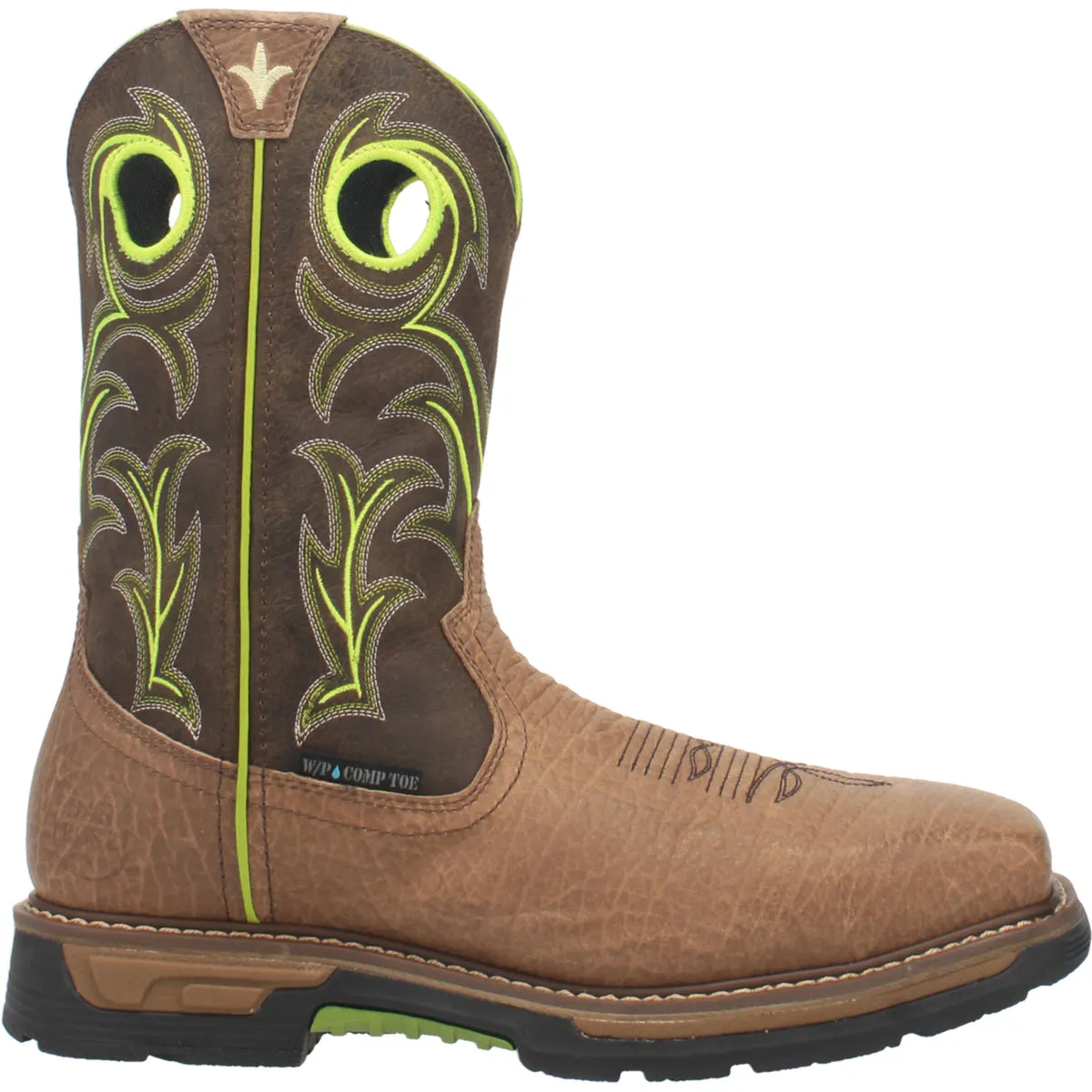 Dan Post Men's 11" Storms Eye Brown Composite Square Toe Work Boot