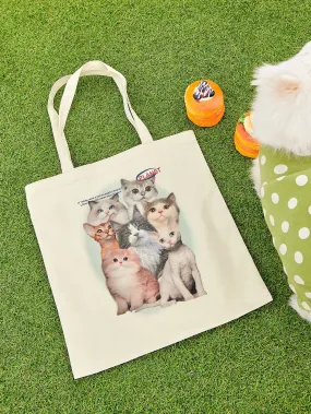 DAZY Cat Graphic Shopper Bag DAZY Cat Graphic Shopper Bag