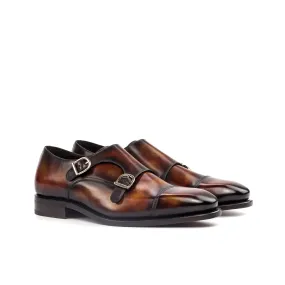 Deen Double Monk Patina Shoes Deen Double Monk Patina Shoes