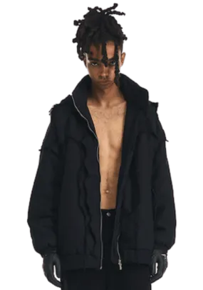 Distressed Color Block Jacket Distressed Color Block Jacket