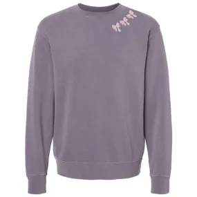Embroidered 'Bow Collar' Cozy Crew Embroidered 'Bow Collar' Cozy Crew