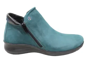 Flex & Go Yonda Womens Comfort Leather Ankle Boots Made In Portugal Flex & Go Yonda Womens Comfort Leather Ankle Boots Made In Portugal