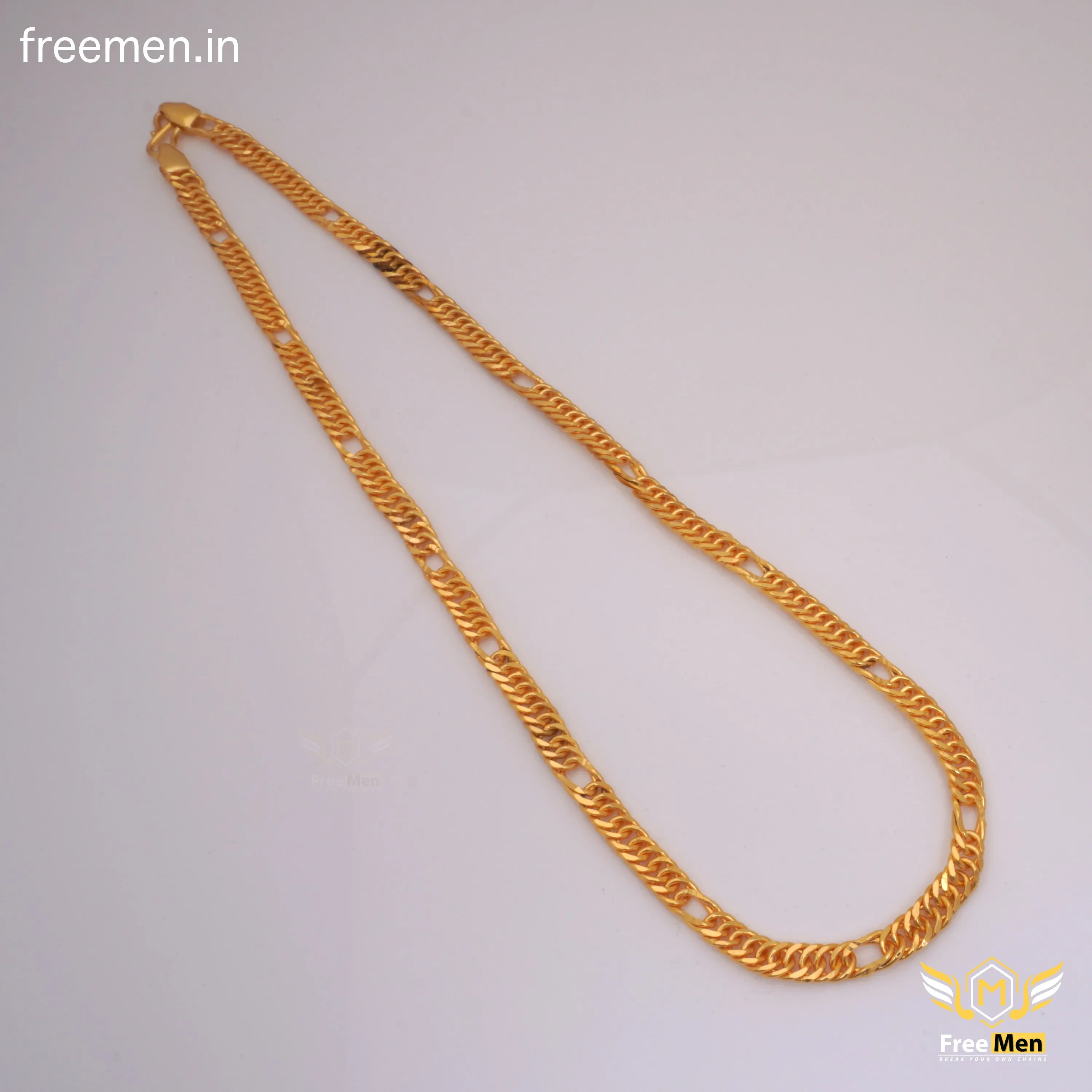 Freemen Astonishing Multi LinkGolden Chain for Men - FM292