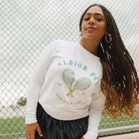 Go To Crew, White Tennis Graphic Go To Crew, White Tennis Graphic