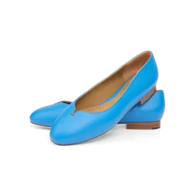 Group Made-To-Order (GMTO) Yumi Ballet Flat in Azure Nappa Leather Group Made-To-Order (GMTO) Yumi Ballet Flat in Azure Nappa Leather