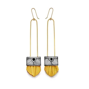 Hechizo - Regalo Long Earrings - Citron Hechizo - Regalo Long Earrings - Citron