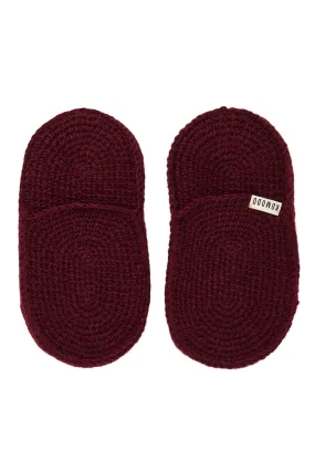 HIDE - Lambswool House Slipper Wine Red HIDE - Lambswool House Slipper Wine Red