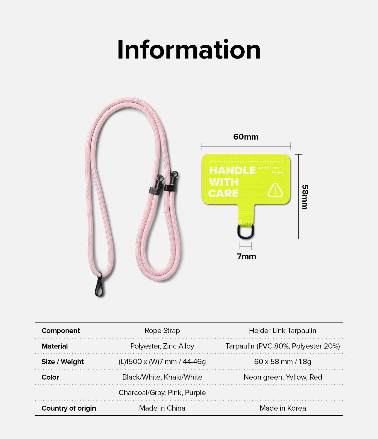 Holder Link Strap | Tarpaulin Red