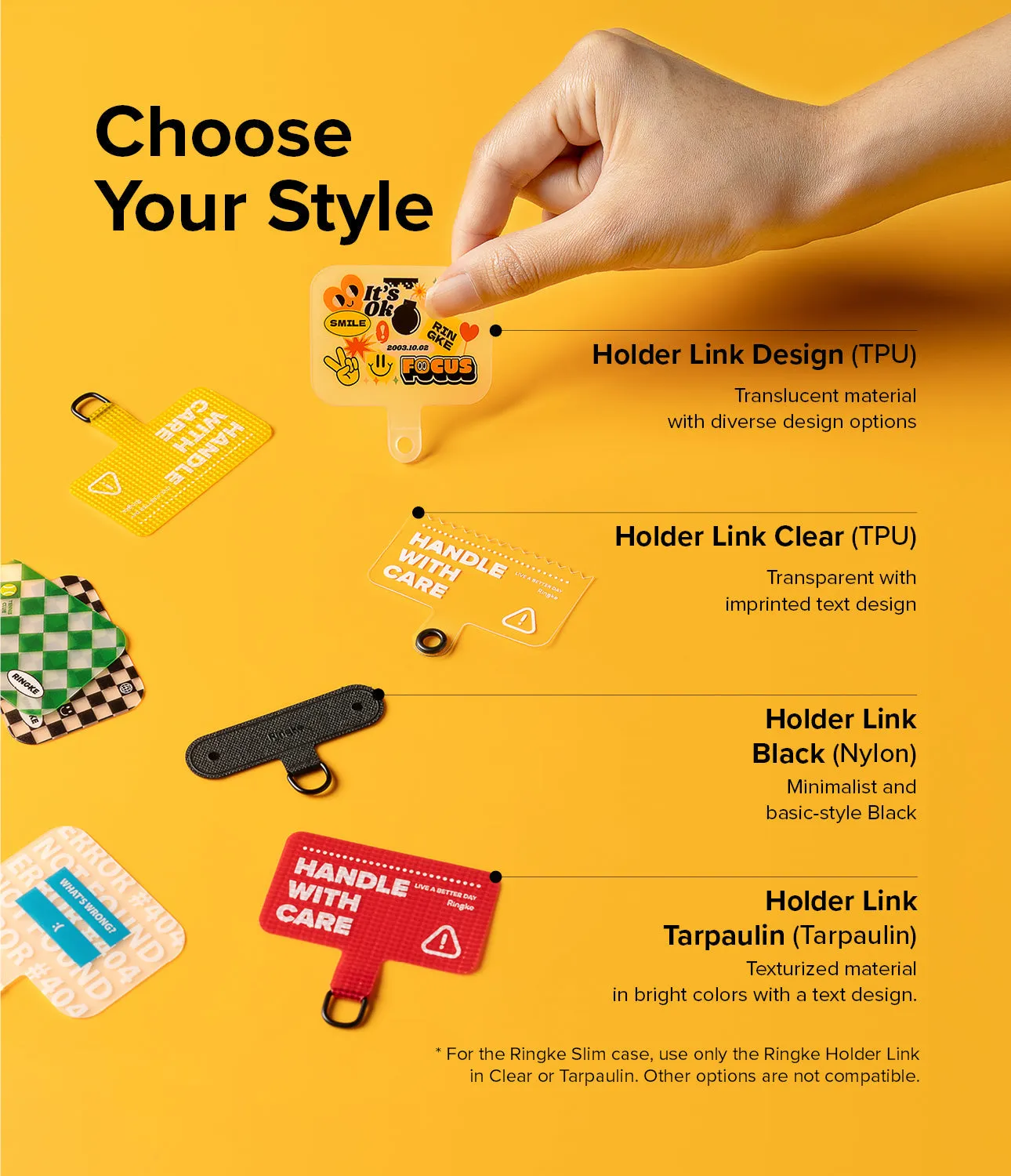 Holder Link Strap | Tarpaulin Red