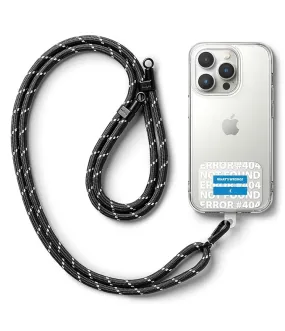 Holder Link Strap with Graphic Design TPU Tag | Blue Label - Black & White Holder Link Strap with Graphic Design TPU Tag | Blue Label - Black & White