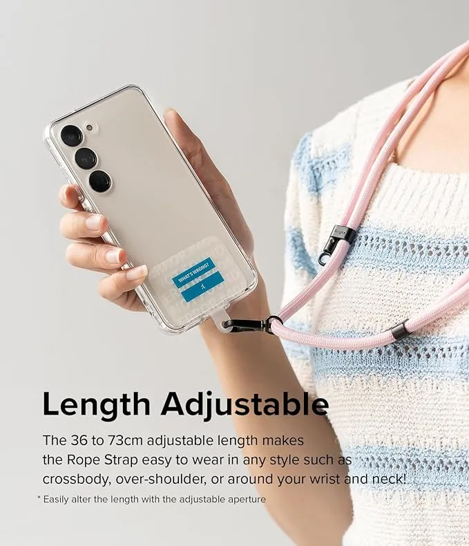 Holder Link Strap with Graphic Design TPU Tag | Blue Label - Black & White