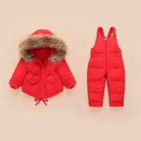Hooded 2-Piece Snowsuit Set Hooded 2-Piece Snowsuit Set