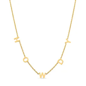 Howdy 18K Gold Letter Necklace Howdy 18K Gold Letter Necklace