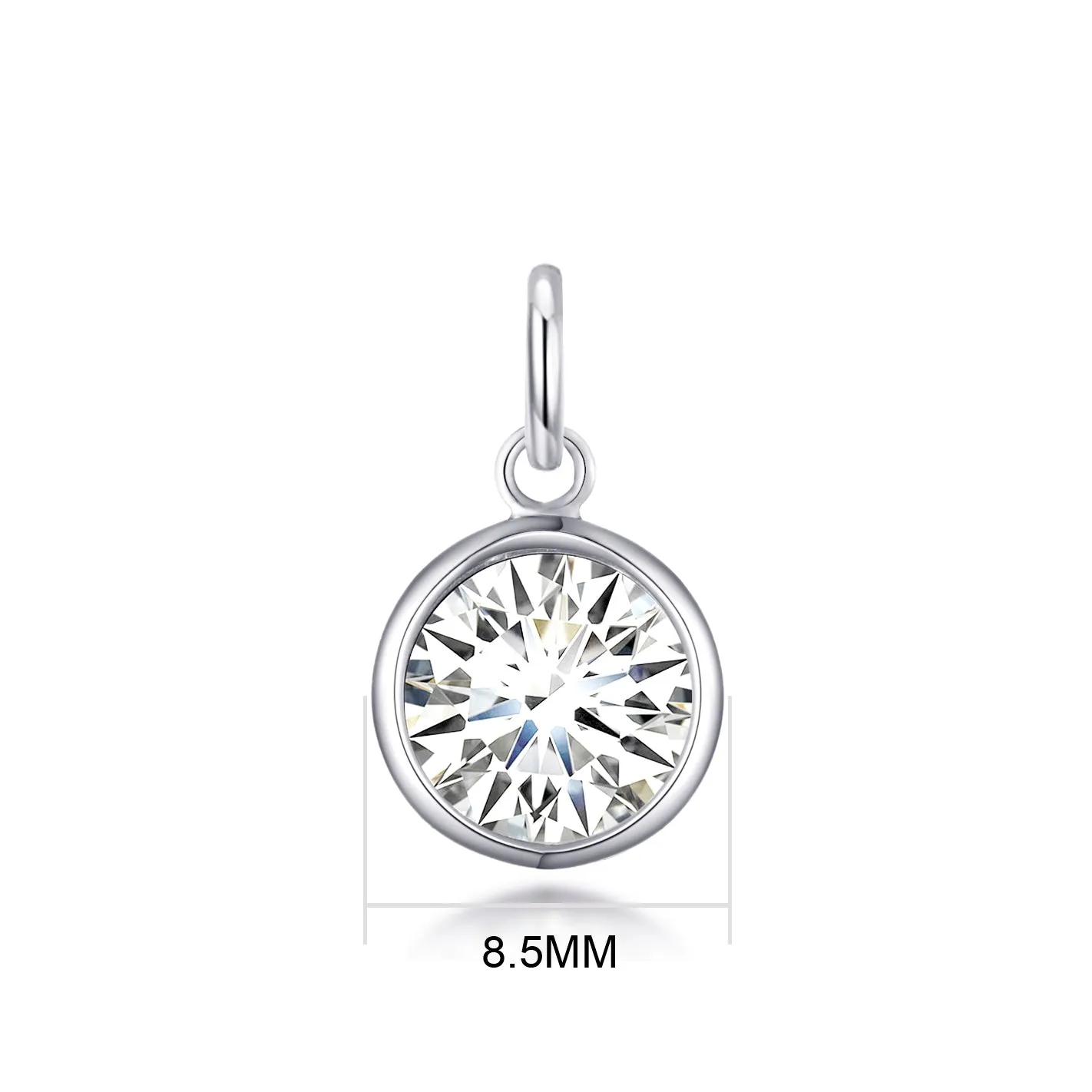 Initial L Necklace with Birthstone Charm Created with Zircondia® Crystals