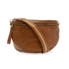 JOY ACCESSORIES LAURA CONTRAST STRAP SLING BELT BAG - PECAN BROWN - L824215 JOY ACCESSORIES LAURA CONTRAST STRAP SLING BELT BAG - PECAN BROWN - L824215