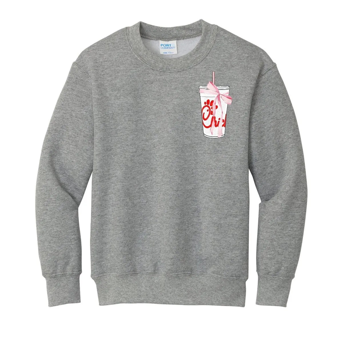 Kids Make It Yours™ 'Bow Beverages' Crewneck Sweatshirt