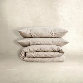 LINEN DUVET COVER SET | NATURAL LINEN DUVET COVER SET | NATURAL