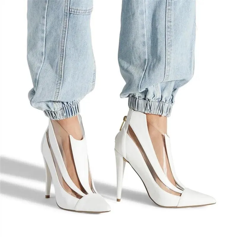 Lines Thin High Heel Women's Casual Shoes M0154 Ankle Boots