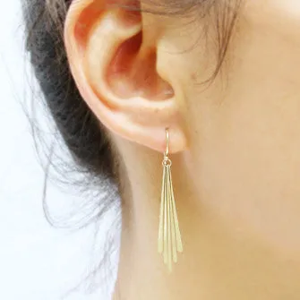 <!--ER625-->five fringe drop earrings