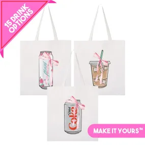 Make It Yours™ 'Bow Beverages' Tote Bag Make It Yours™ 'Bow Beverages' Tote Bag