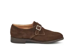 Mayfair Single Buckle Monk Shoe - Chocolate Suede Mayfair Single Buckle Monk Shoe - Chocolate Suede