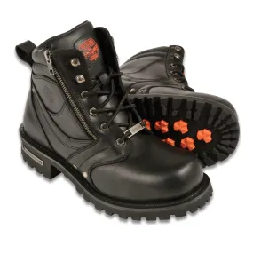 Men’s 6 Inch Side Zipper Plain Toe Boot Men’s 6 Inch Side Zipper Plain Toe Boot