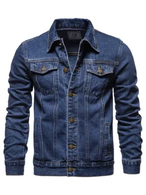 Men's Denim Jackets Motorcycle Fashion Jean Jackets Slim Fit Casual Black Blue Coats Men's Denim Jackets Motorcycle Fashion Jean Jackets Slim Fit Casual Black Blue Coats