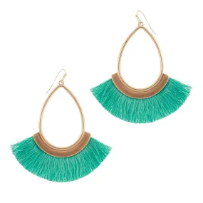 Mint Fringe Earrings Mint Fringe Earrings
