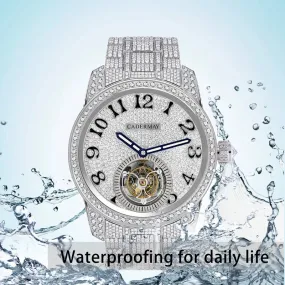 Moissanite Watches Luxury Brand Stainless Steel Machanical Wristwatches For Men Business Watch Luxury Moissanite Watches Luxury Brand Stainless Steel Machanical Wristwatches For Men Business Watch Luxury
