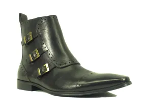 Monk Strap Zip Boots Monk Strap Zip Boots