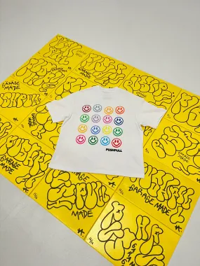 MULTI COLOUR SMILEY TEE MULTI COLOUR SMILEY TEE