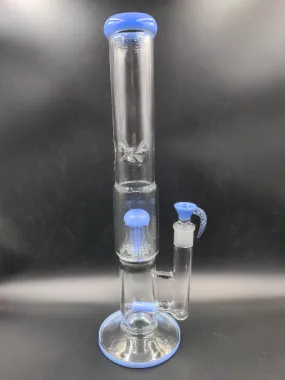 Multi Perc Water Pipe w/ Horned Bowl | 16 | 19mm Multi Perc Water Pipe w/ Horned Bowl | 16 | 19mm