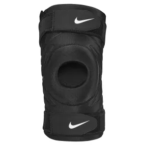 Nike Pro Open Knee Sleeve With Strap Black / White Nike Pro Open Knee Sleeve With Strap Black / White