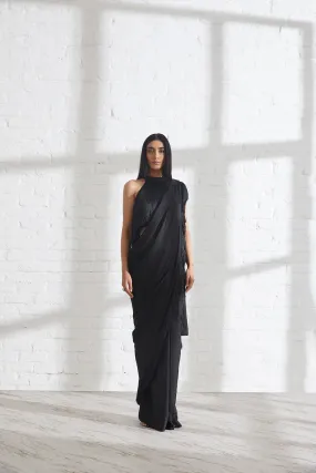 Noor Fringe Sari with Halter Fringe top Noor Fringe Sari with Halter Fringe top