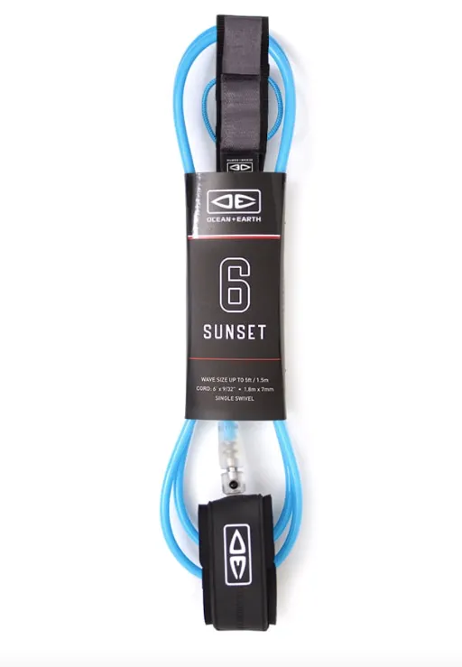 O&E Sunset Leg Rope - 6' -  MULTI COLOURS