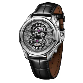 OBLVLO Men Automatic Watch 41MM Fashion Jump Hour Mechanical Wristwatch Luminous 5ATM Waterproof Sapphire Mirror Leather Strap OBLVLO Men Automatic Watch 41MM Fashion Jump Hour Mechanical Wristwatch Luminous 5ATM Waterproof Sapphire Mirror Leather Strap