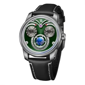 OBLVLO Men Automatic Watch 42MM Luxury Mechanical Wristwatch 50M Waterproof Sapphire Luminous Triple Windows Rotatable Dial OBLVLO Men Automatic Watch 42MM Luxury Mechanical Wristwatch 50M Waterproof Sapphire Luminous Triple Windows Rotatable Dial