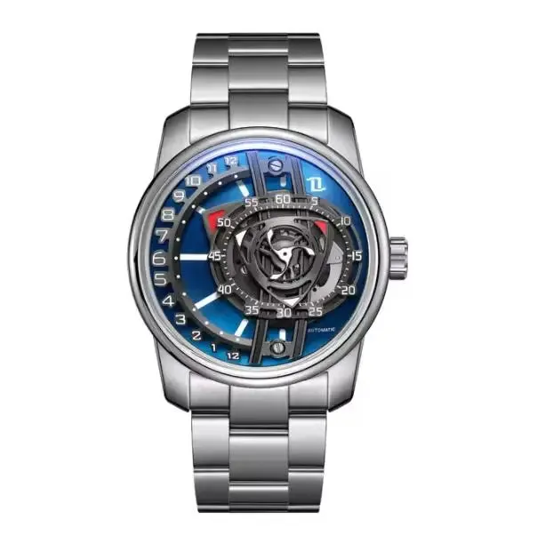 OBLVLO Mens Automatic Watches 42MM Vintage Mechanical Wristwatch Luminous Waterproof Sapphire Fashion Design Rotor Dial