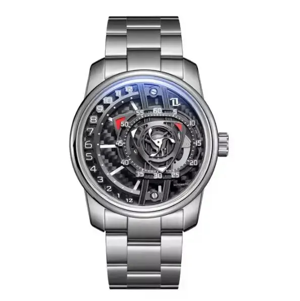 OBLVLO Mens Automatic Watches 42MM Vintage Mechanical Wristwatch Luminous Waterproof Sapphire Fashion Design Rotor Dial