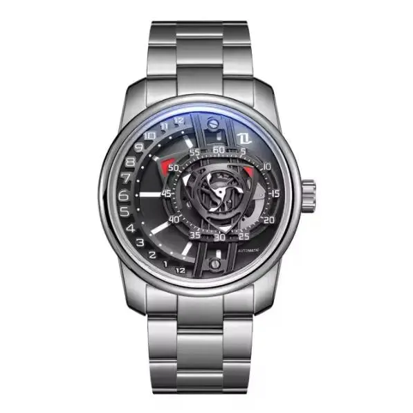 OBLVLO Mens Automatic Watches 42MM Vintage Mechanical Wristwatch Luminous Waterproof Sapphire Fashion Design Rotor Dial