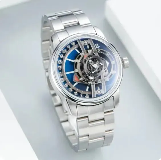 OBLVLO Mens Automatic Watches 42MM Vintage Mechanical Wristwatch Luminous Waterproof Sapphire Fashion Design Rotor Dial