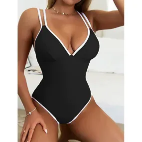 Padded Spaghetti Strap Swimwear for Women - Stylish Comfort & Support Padded Spaghetti Strap Swimwear for Women - Stylish Comfort & Support
