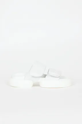 Padded Strap Sandals White Padded Strap Sandals White