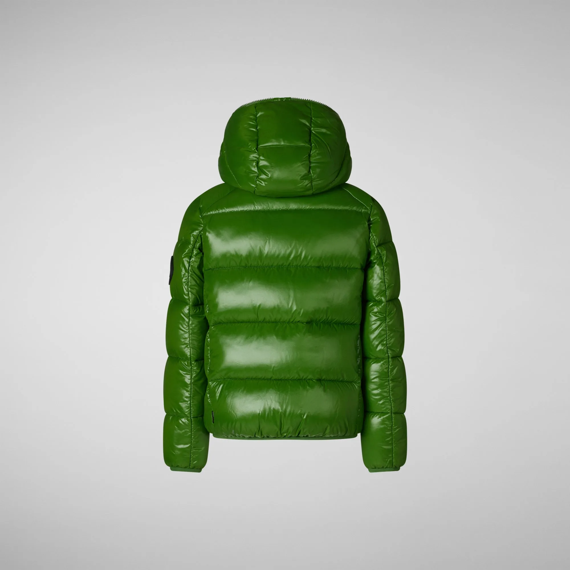 PIUMINO ANIMAL FREE BAMBINO KEEGAN VERDE ERBA WOLF PRINT
