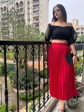 Pleated Midi Skirt Pleated Midi Skirt