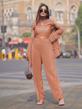 Pleated Short Sleeves Top (Only Top) Pleated Short Sleeves Top (Only Top)