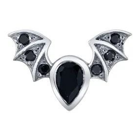 "Countess" Threaded End in Gold with Onyx & Black Diamond "Countess" Threaded End in Gold with Onyx & Black Diamond