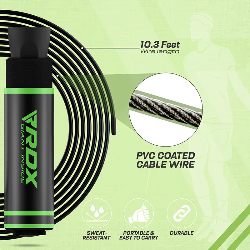 RDX SR Adjustable 10.3ft Non-Slip Memory Foam Soft Handles Skipping Rope