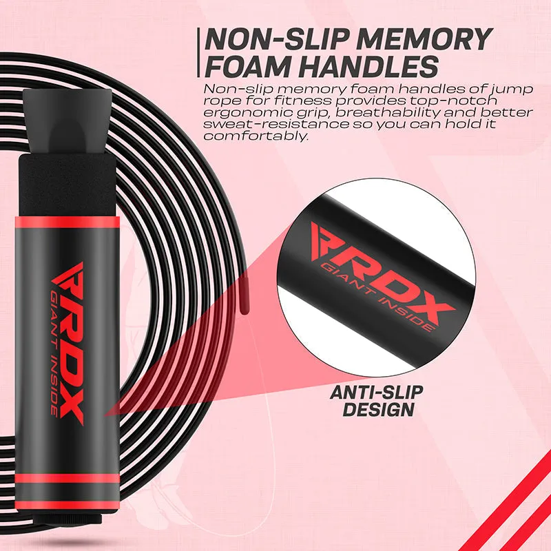 RDX SR Adjustable 10.3ft Non-Slip Memory Foam Soft Handles Skipping Rope