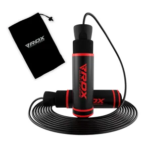 RDX SR Adjustable 10.3ft Non-Slip Memory Foam Soft Handles Skipping Rope RDX SR Adjustable 10.3ft Non-Slip Memory Foam Soft Handles Skipping Rope